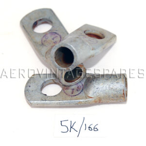 5K/166 - Lug, Central, No. 2.  For No. 2 size cable, copper (possibly), cadmium plated.