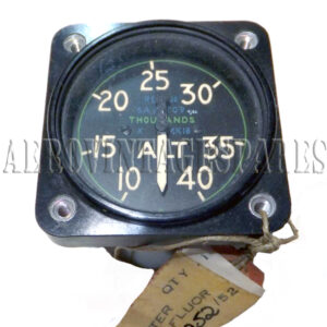 6A/2709 - Altimeter MK 18 Non-sensitive cabin altimeter, 2" diameter face approx.  Used for the flight engineer to set the correct oxygen level.