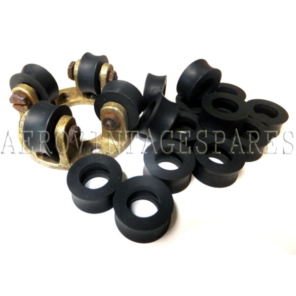 Aileron/Control run special rubber rollers (less bearing)